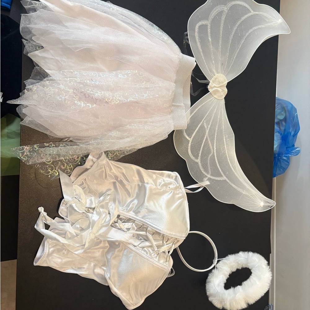 Angel Silver and White Costume